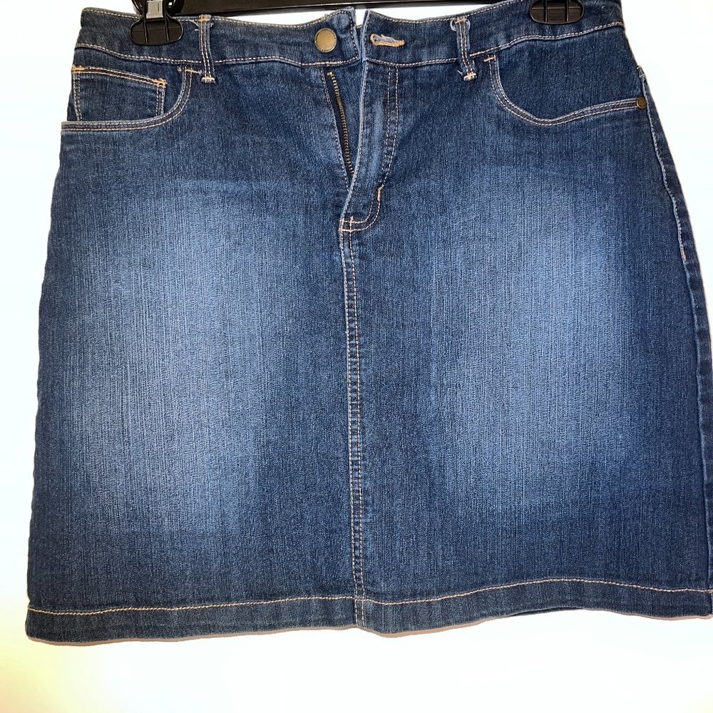 Croft & Barrow Denim Skort